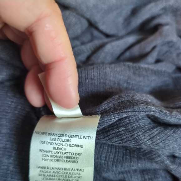 Free People Hibiscus Tunic Mini Dress Charcoal Grey Medium Trapeze Loose & Flowy - Picture 9 of 10